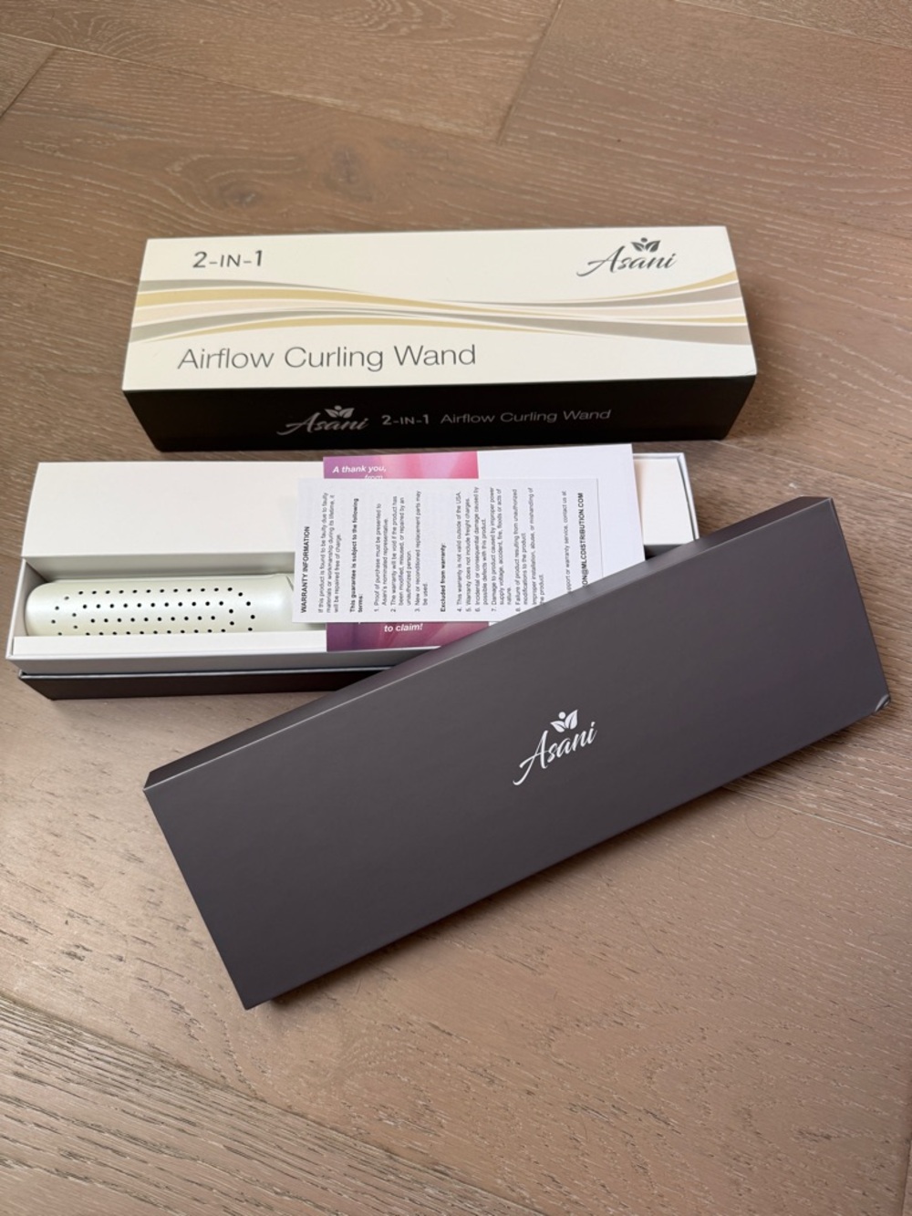 White Airflow Curling Wand - 2-in-1 Hair Styler - Picture 2 of 4